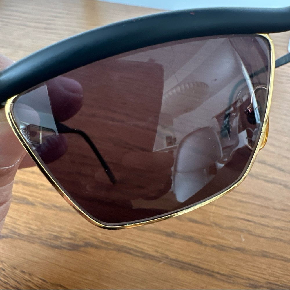 GIANFRANCO FERRE GFF 32 582 Sunglasses ALUTANIUM Blk Gold Rare VINTAGE 80s Italy - Picture 11 of 16